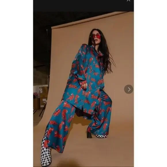 Dressed in Lala Wild Woman Tiger Print Playsuit 2XL Romper - Picture 1 of 6